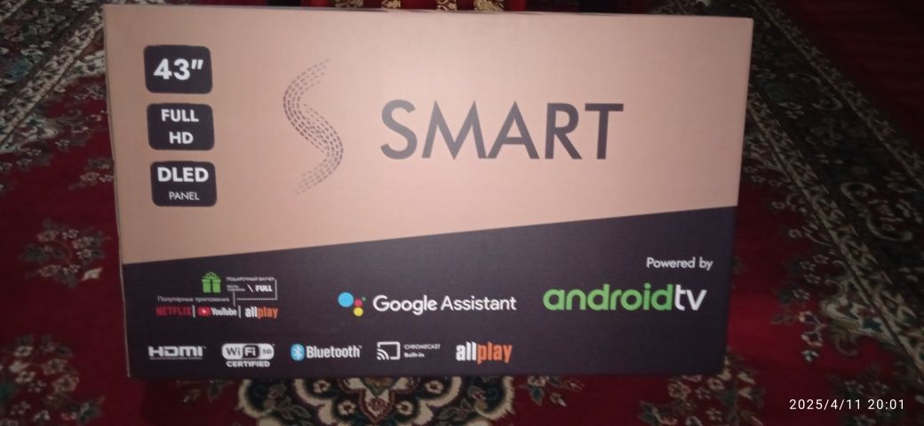 Smart tv 43" | ssmart fsv 22 43", android tv Google, Youtube