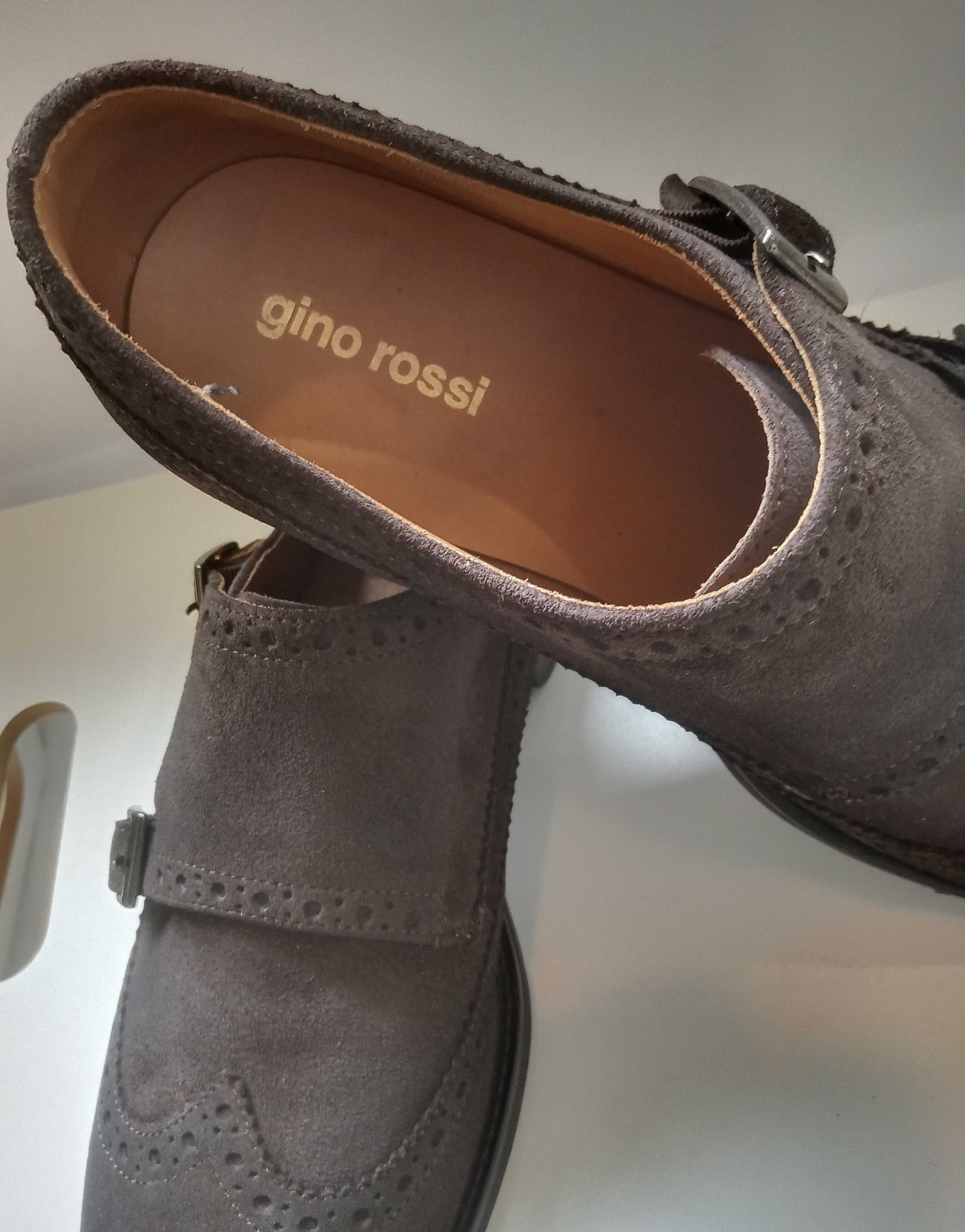 Pantofi monk premium Gino Rossi 41 piele naturala moale