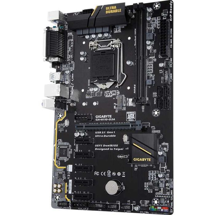 Placa de baza Gigabyte H110-D3A, LLA 1151, DDR4, nou