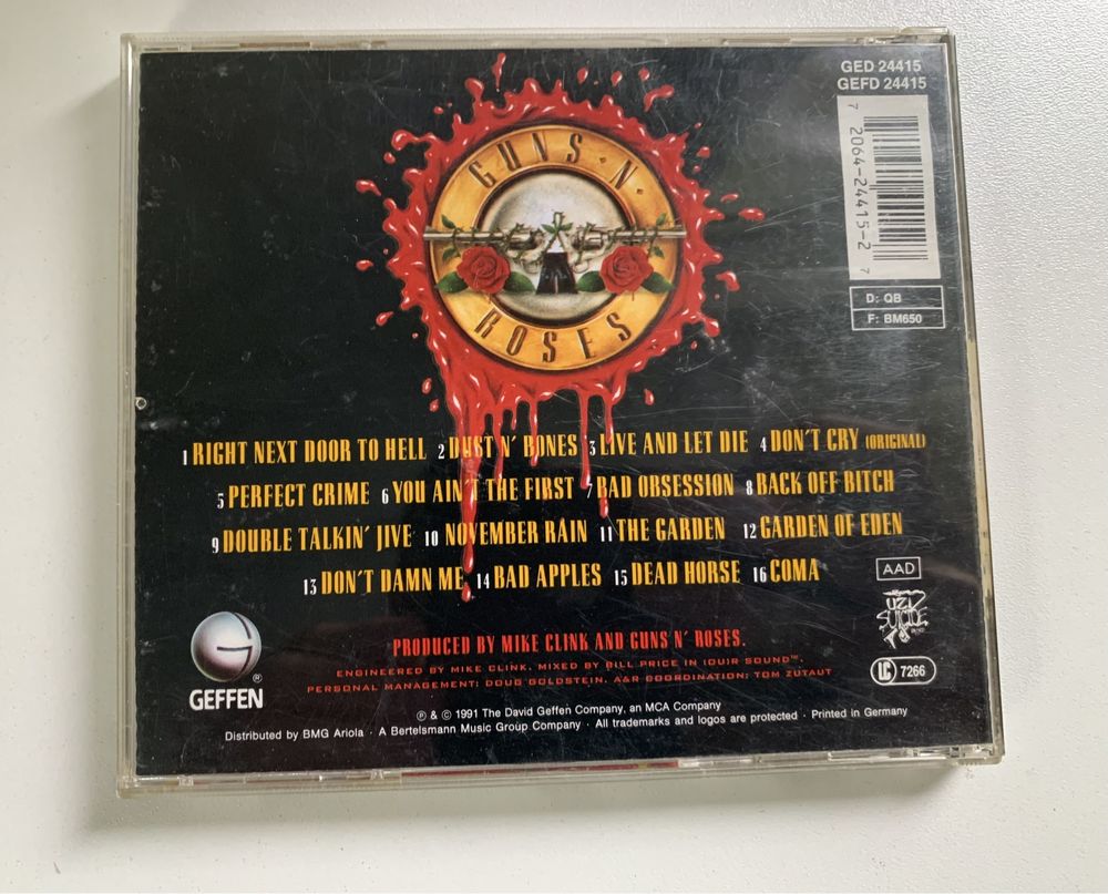 CD original Guns n Roses - Use Your illusion 1991