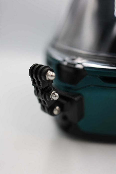 Casca moto AGV K6 verde petrol + vizieră aurie iridium – mărime S