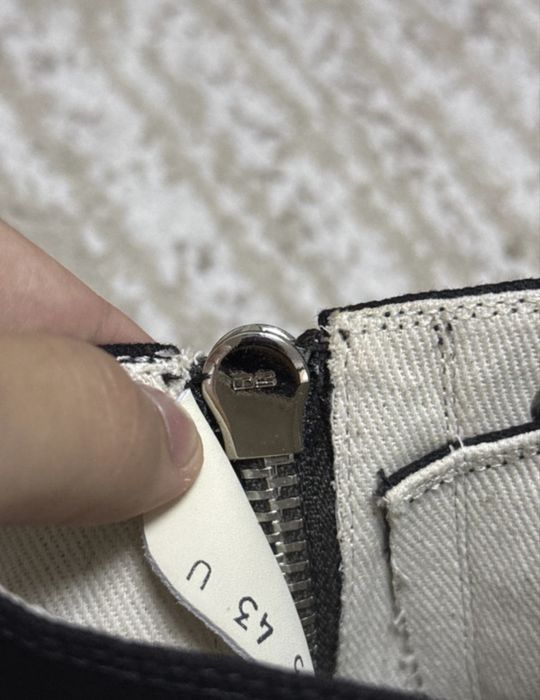 Rick Owens ramones drkshdw canvas high