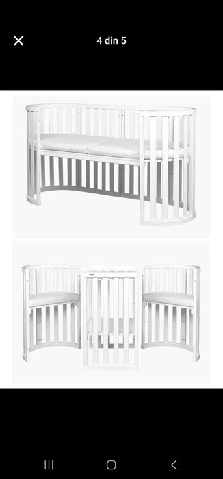 Pătuț rotind/oval 9 în 1