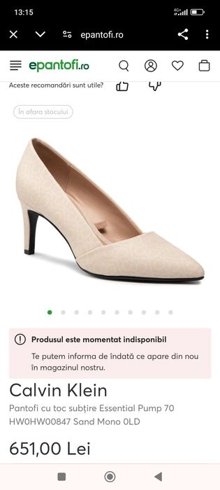 Pantofi Calvin Klein noi