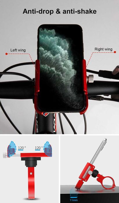 GUB P30  suport telefon aluminiu motocicleta bicicleta GPS trotineta