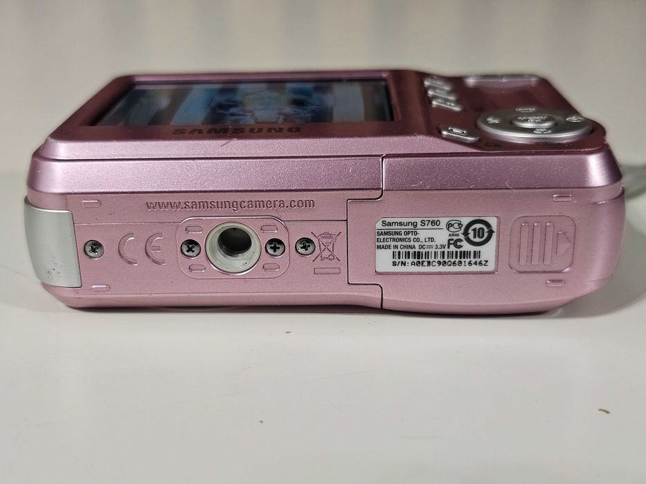 Aparat foto digital compact Samsung S760 Roz Y2K 7.2MP 3xZoom