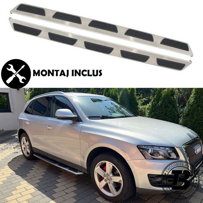Praguri Aluminiu compatibile cu Audi Q5 8R MONTAJ INCLUS