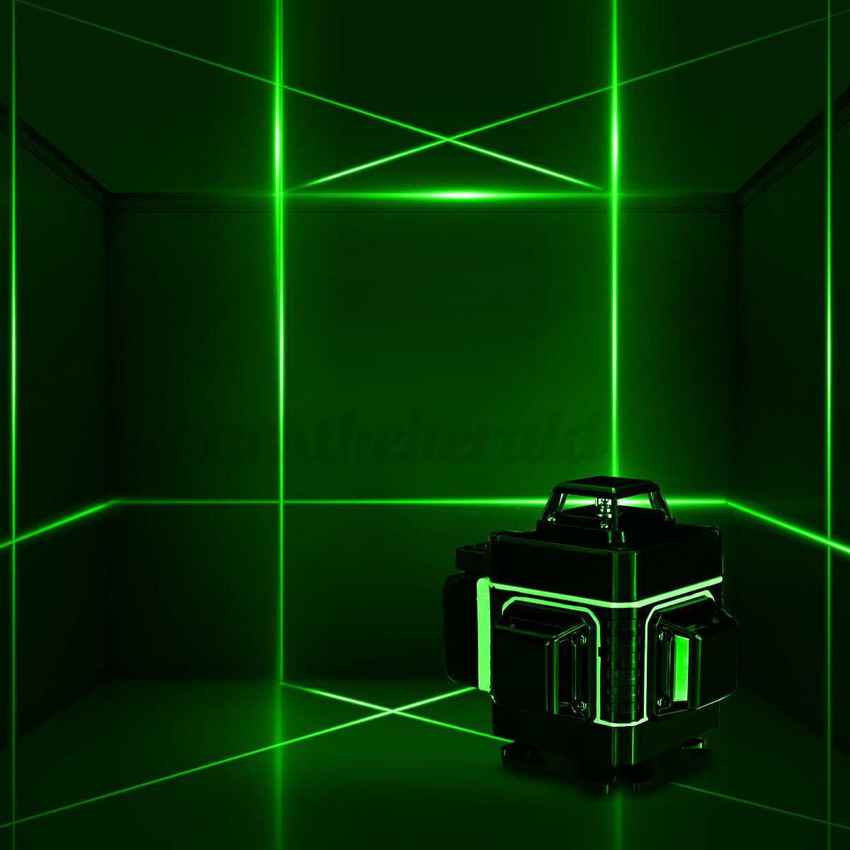 Nivela laser 4D Visoli, 16 linii, Lumina verde, cu telecomanda