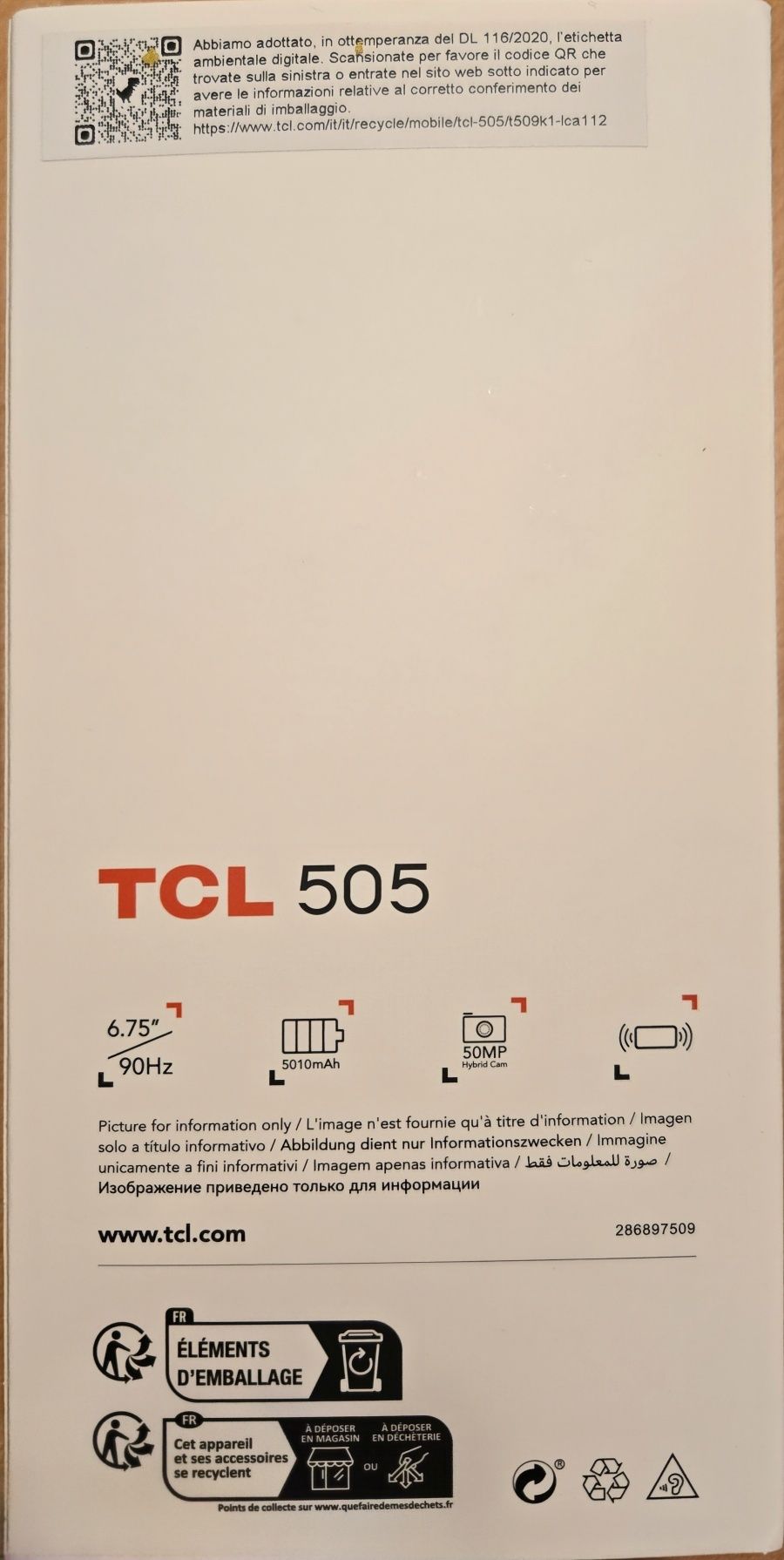 Смартфон TCL 8 GB Ram 128 GB ROM Spece Grey