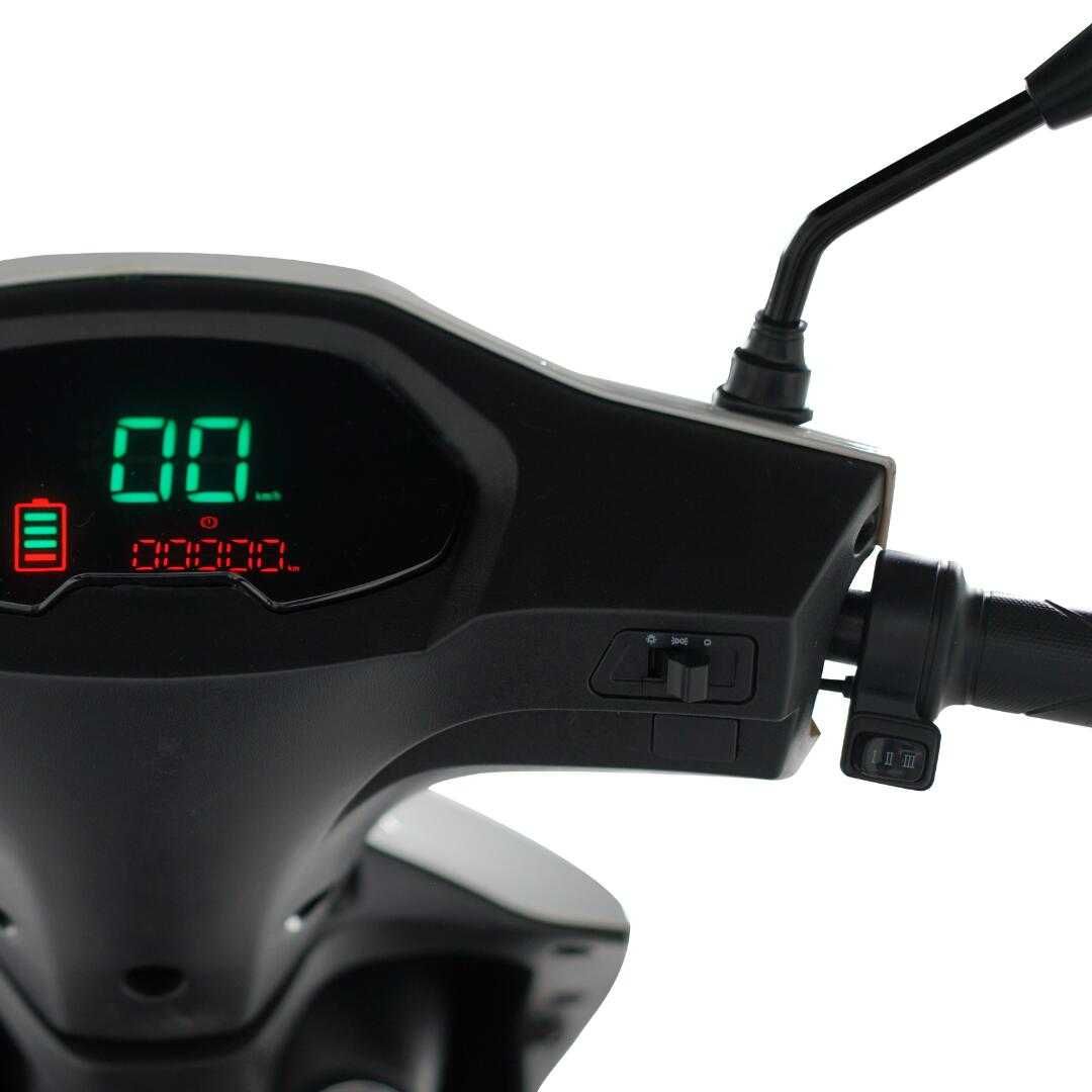 Scuter electric KUBA Eco Rider MQ, 25 km/h, gri, nu necesita permis