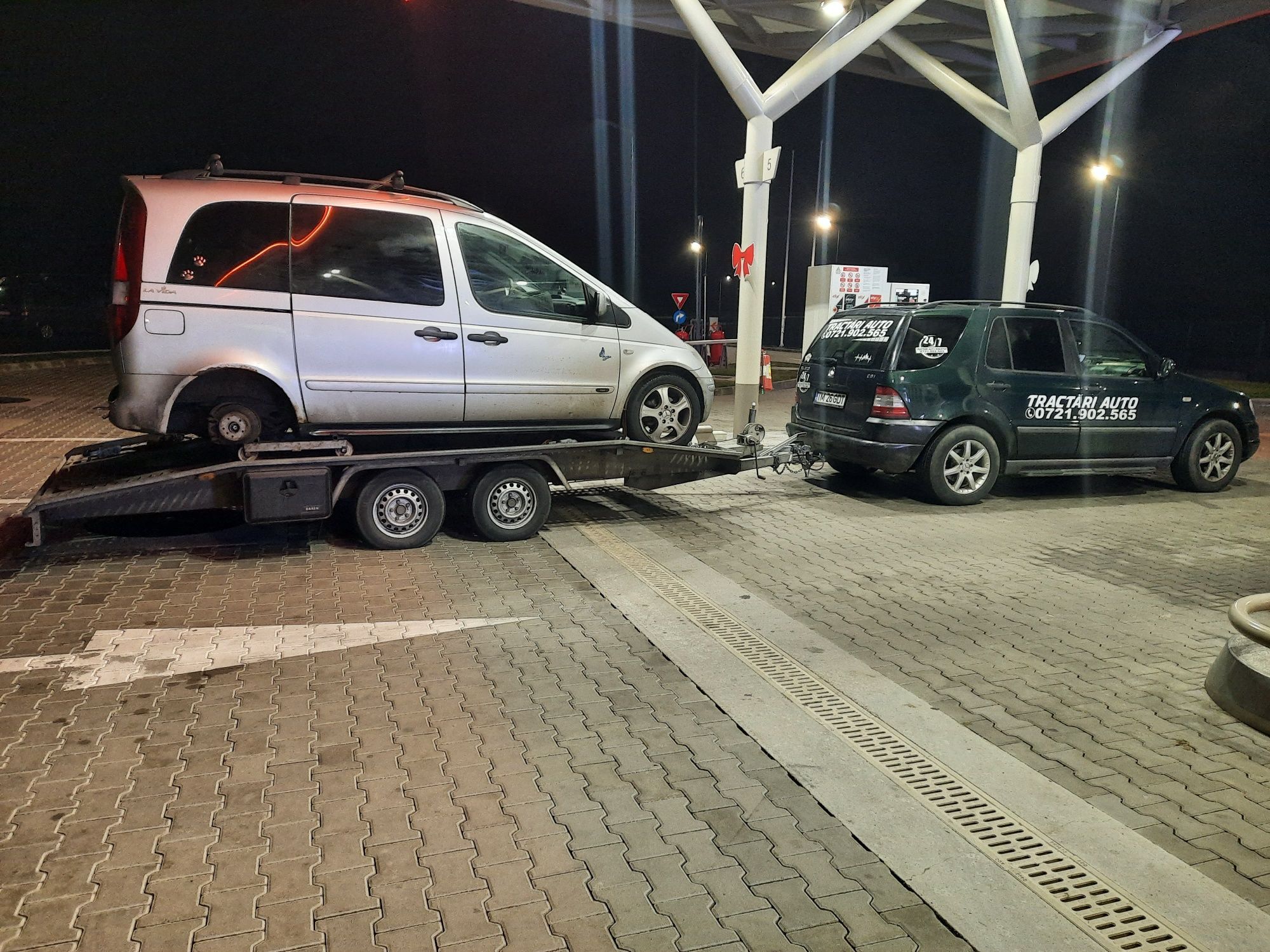 Tractări auto Timișoara,  Ungaria,  Autostrada A1,  Platformă / Șlep