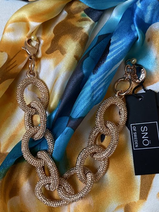 Гривна верижка в цвят розово злато, Sno of Sweden, с етикет