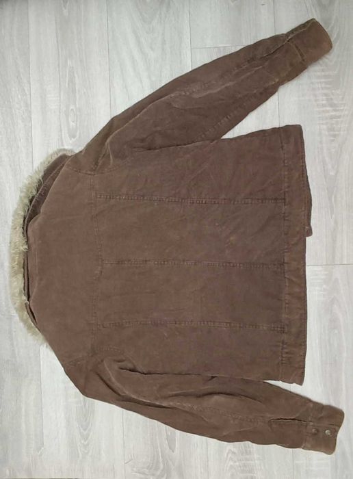 Geaca Jacheta Velur căptușită Guler detasabil