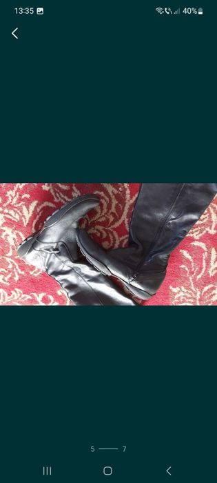 Cizme negre piele dama 37