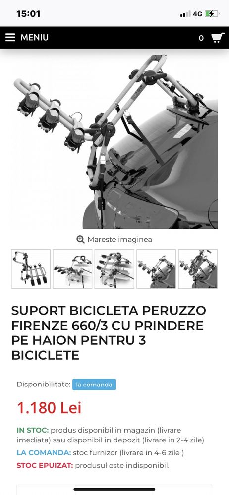 Suport biciclete PERUZZO FiRENZE 660/3