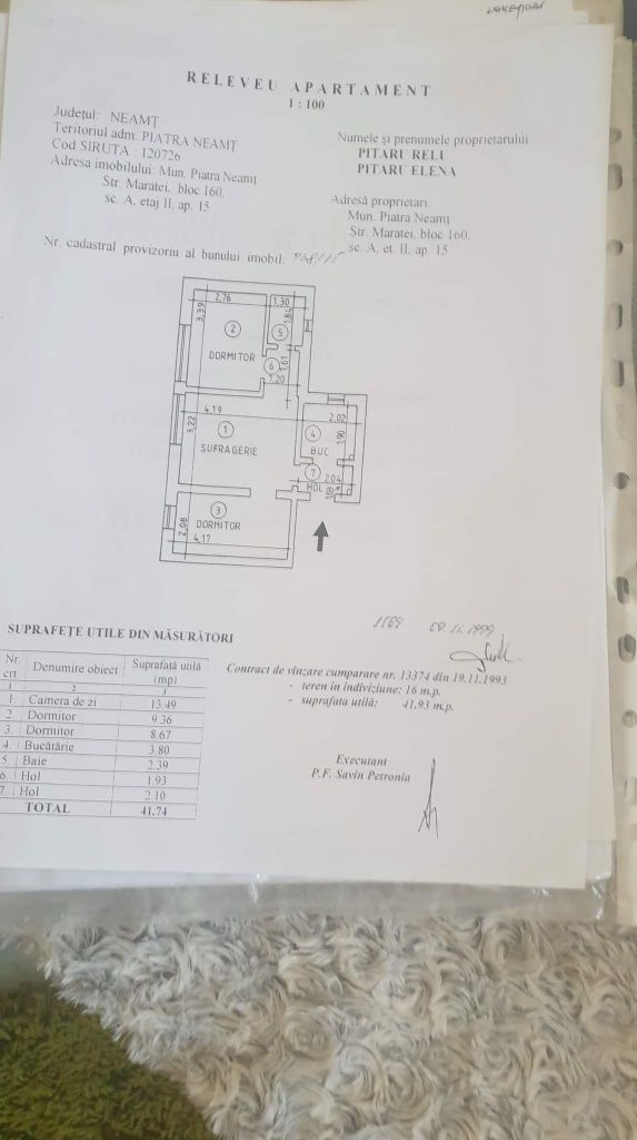 Ap 3 camere zona Maratei