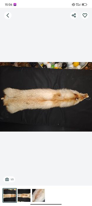 шуба лиса воротник