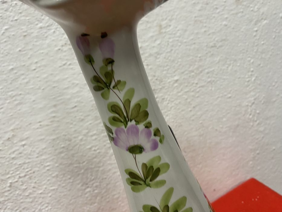 Италианска порцеланова котка с цветя  60 см