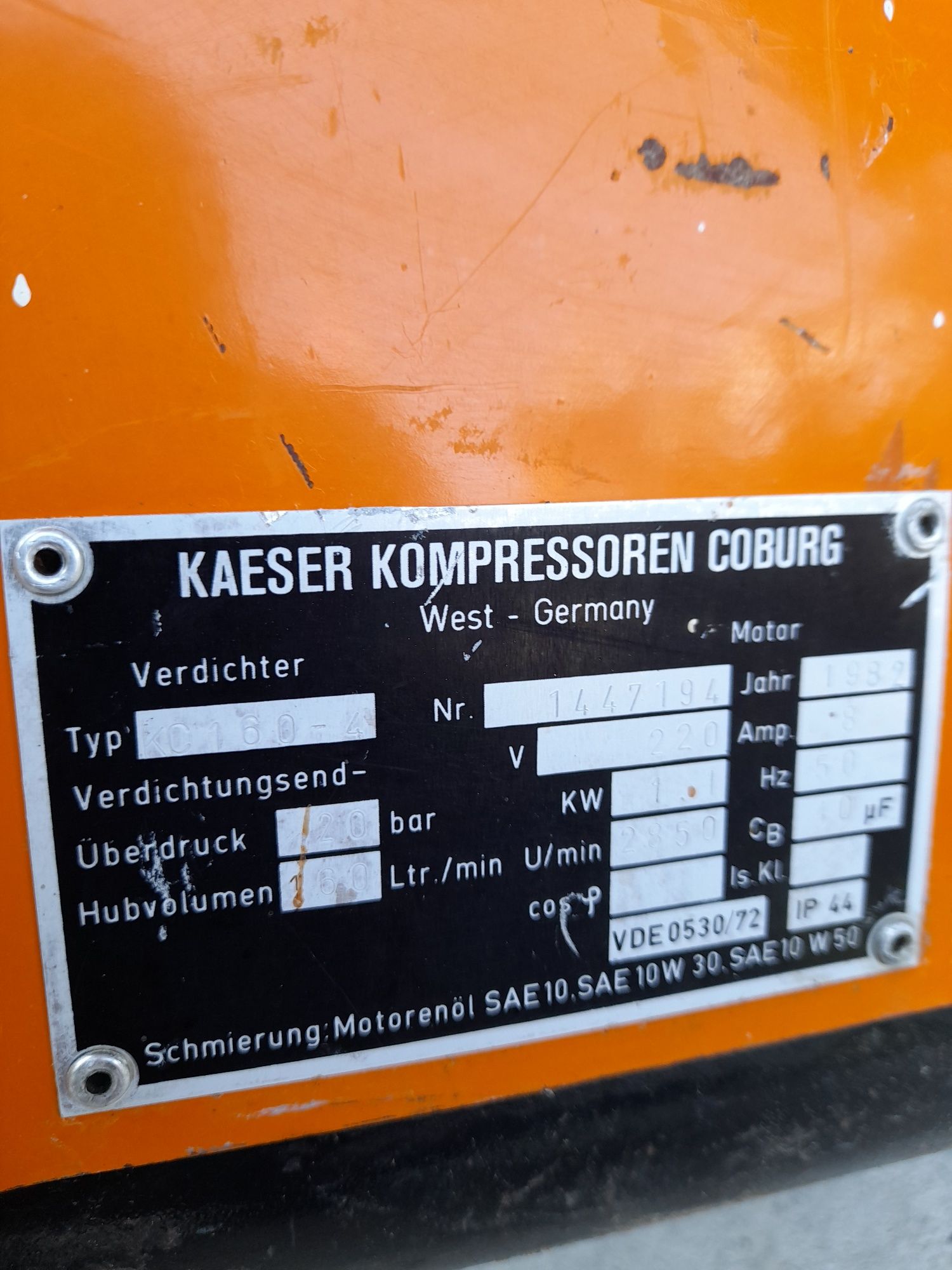 Compresor Kaeser Diamant 160 20 bari