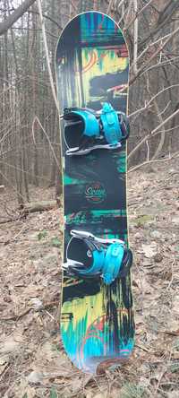 Snowboard Rossignol с обувки DC