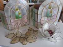 cadou rar Tiffany style Mother of Pearl sidef Germania 1980
