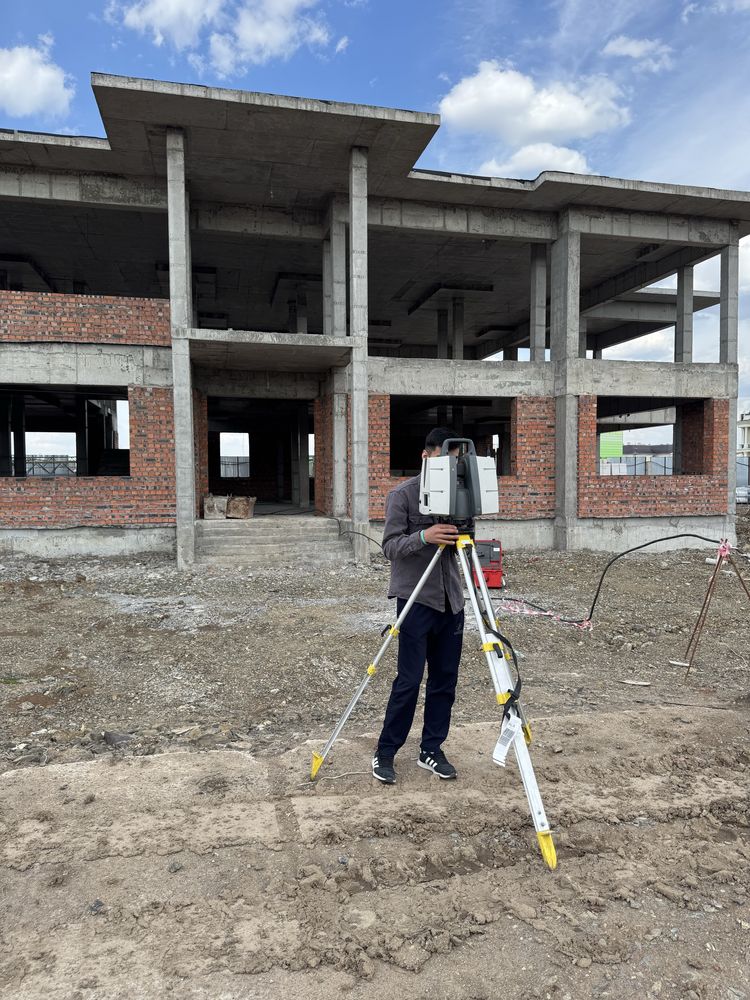 3D сканирование, моделирование, геодезия, обмеры помещений