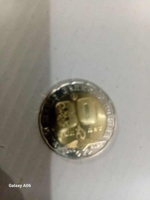 80лет монета 200тг 50000тг