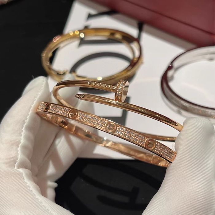 Set Brățară Cartier Love 16 Gold 18K Diamonds