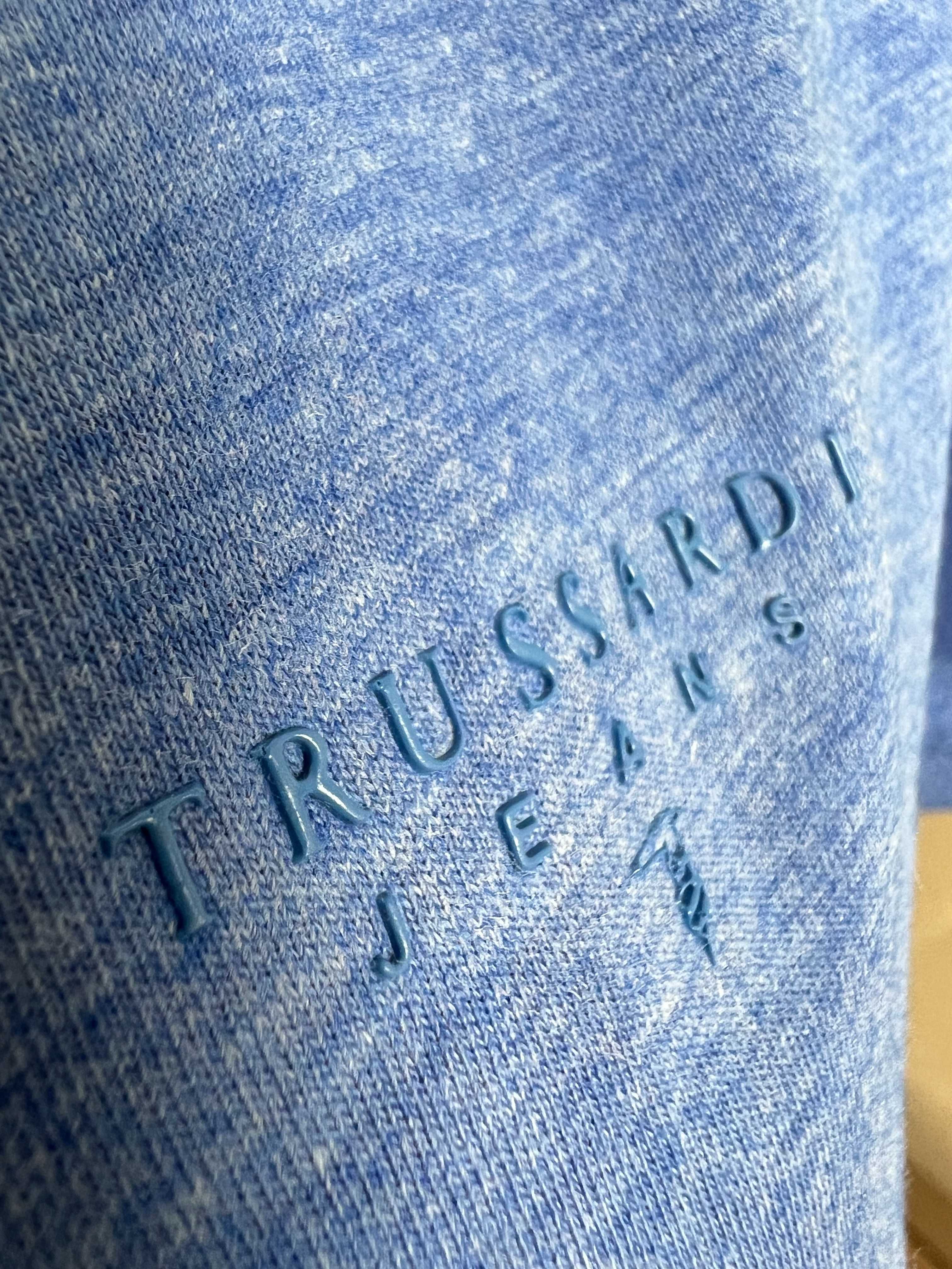 Trussardi Jeans Синя Тениска 3D Гумено Лого M-XL