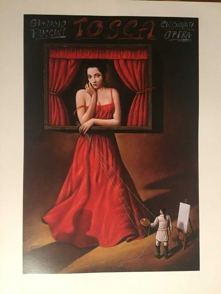 Set de 12 postere Rafal Olbinski / SERIA OPERA