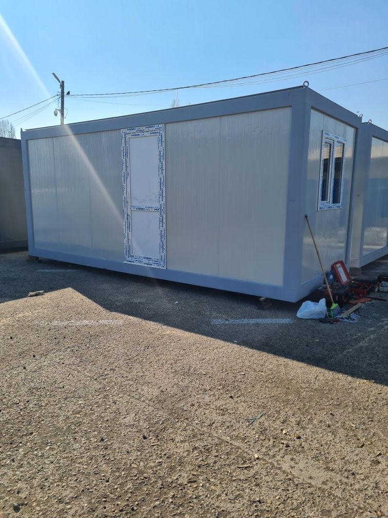 Vând container modular, birou vestiar grup sanitar vitrina .sticla