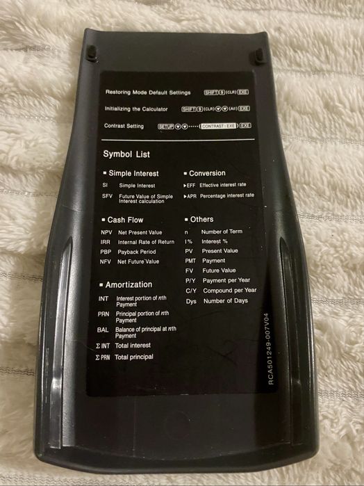 Calculator financiar Casio FC 100V - examene ASE, banca, economie