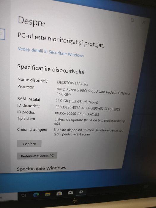 HP 845G9 ryzen5 PRO 6650U cu Radeon Ghrapics