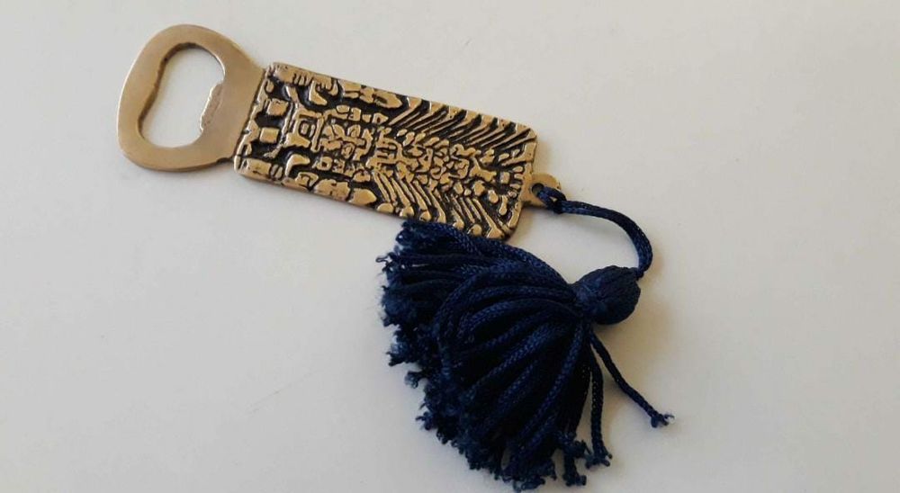 Desfacator sticle bronz, Egipt , deschizator alama