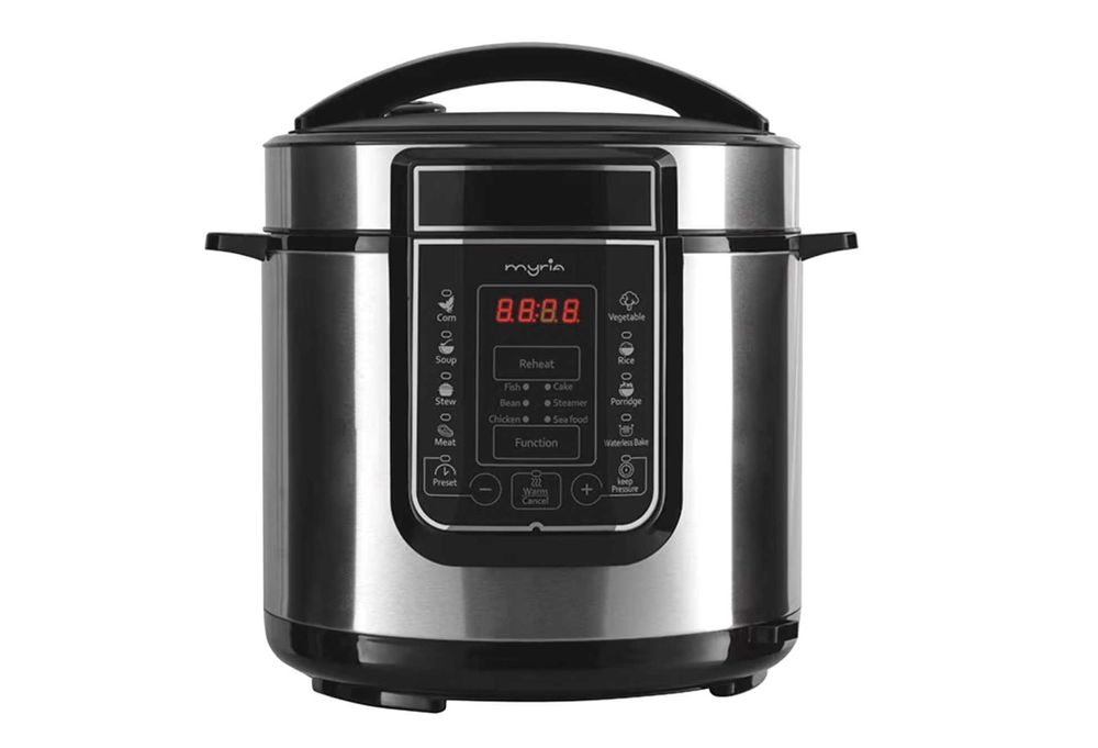 Multicooker MYRIA MY4450, 6l, 1000W, 14 programe, argintiu-negru