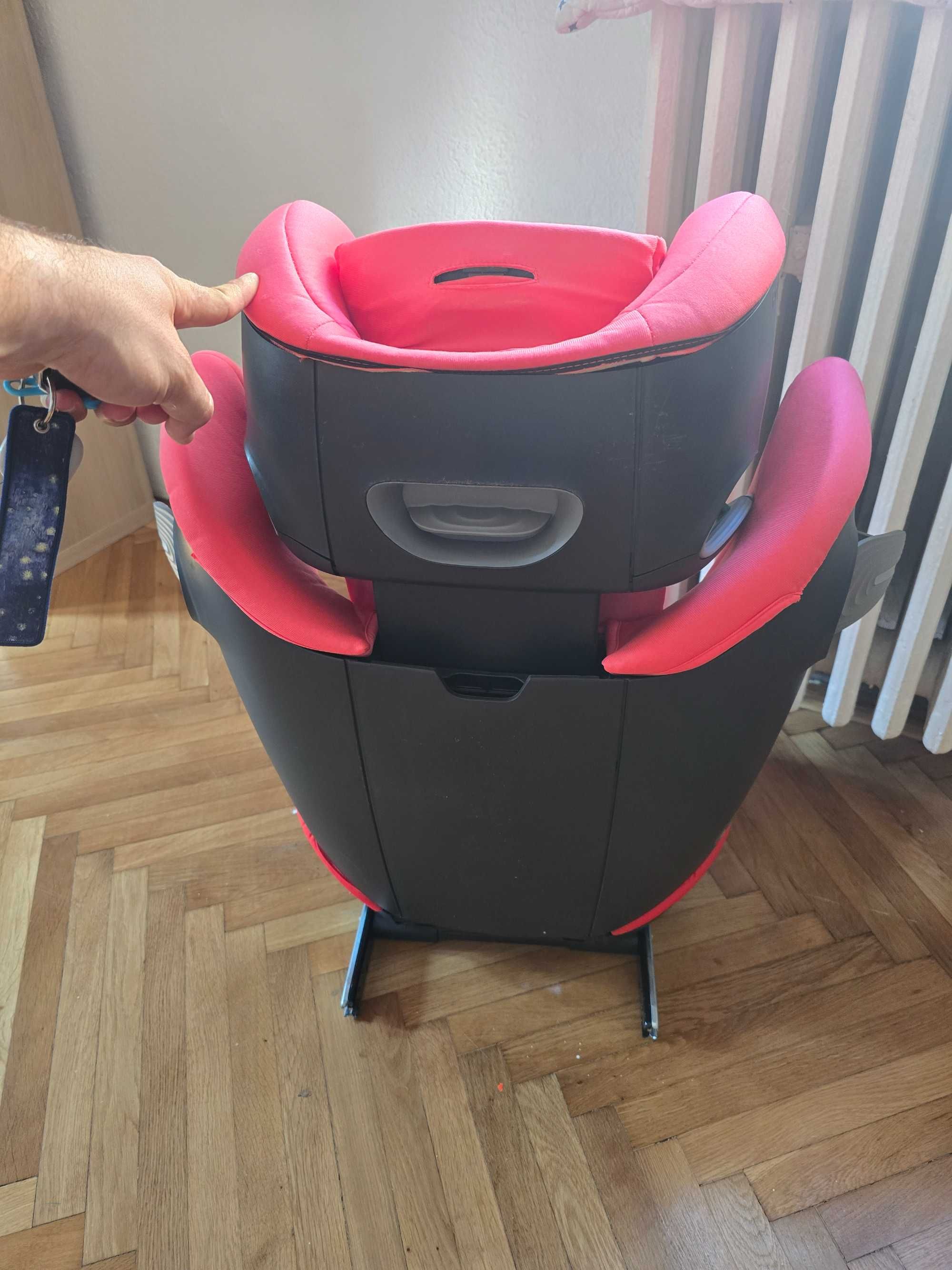 Scaun isofix Cybex Solution S2 I-fix - Culoare Corai, ca nou