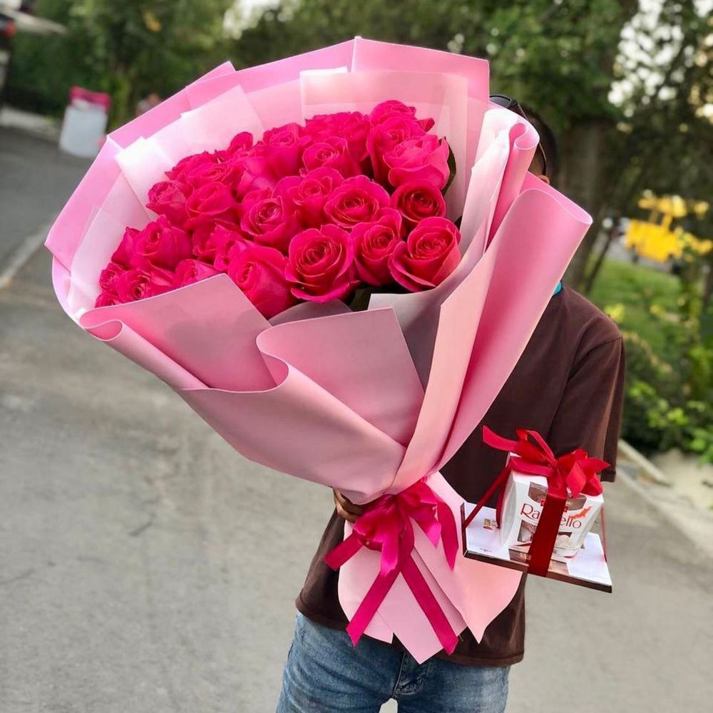 Доставка Цветов Алматы, розы и букеты, пионы