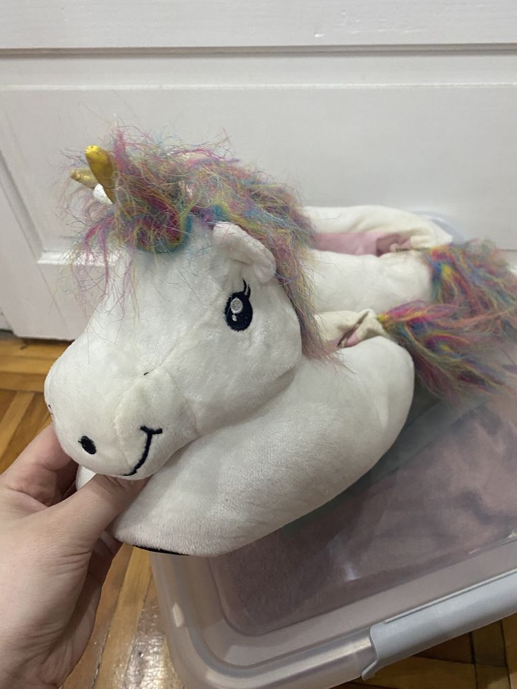 Papuci de casa unicorn