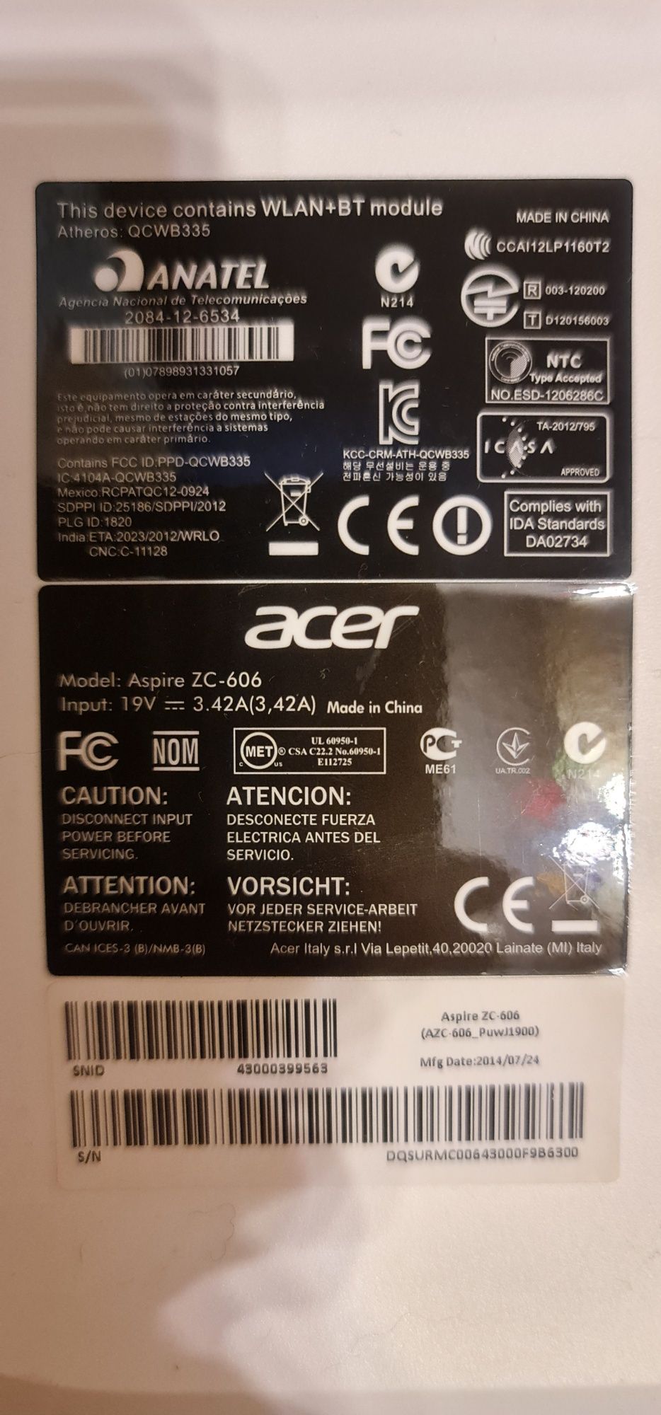 Acer Aspire ZC-606 продам компьютер моноблок
