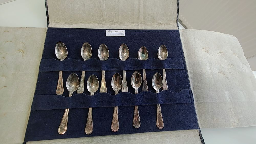 Ptr colecționari ! Set lingurițe argint