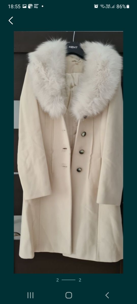Шикарное пальто почти новое