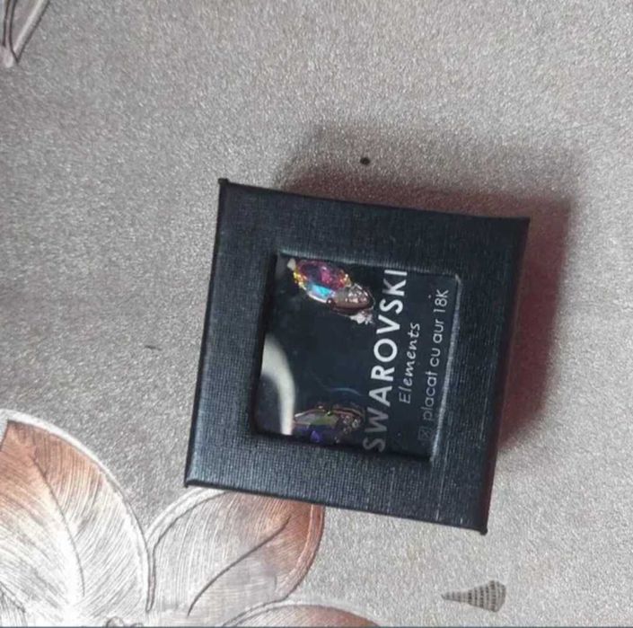 Cercei otel inoxidabil placat cu aur 18K