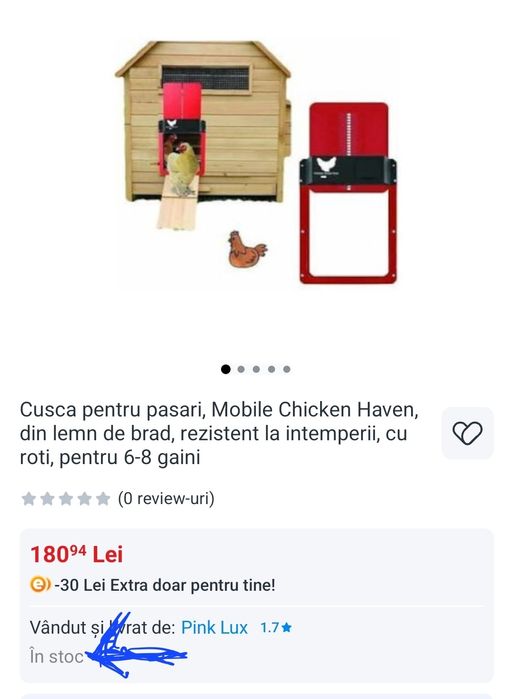 Usa pentru cotet pasari