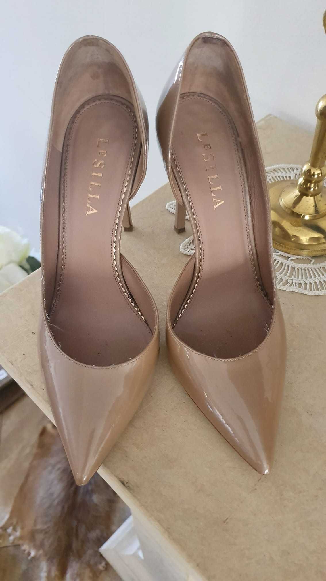 LeSilla pantofi stiletto piele naturala