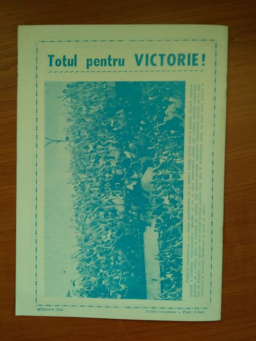 Program "România-Cipru "Preț 50lei.