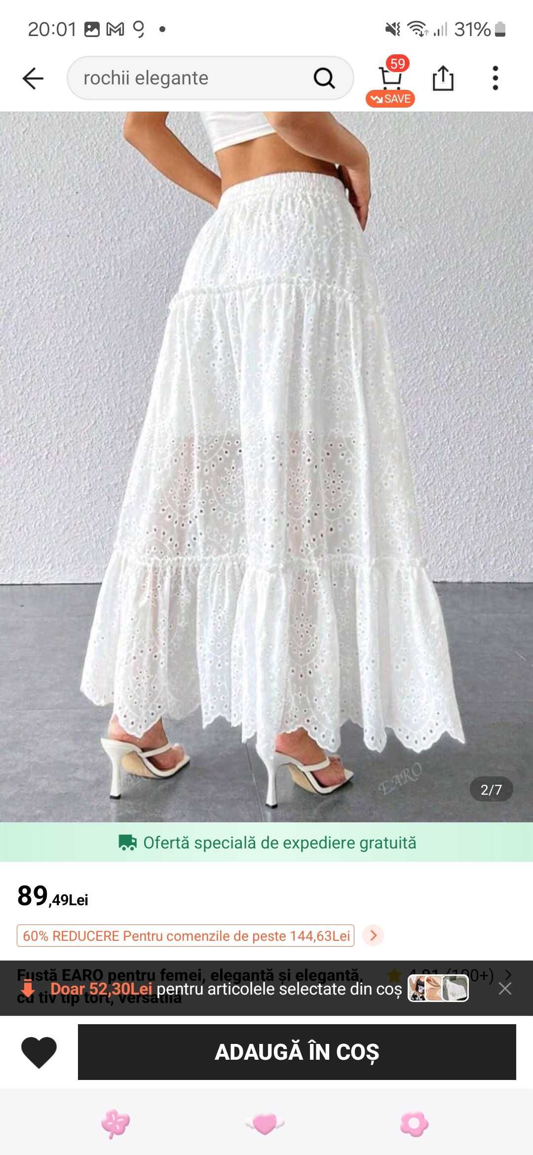 Fustă Shein cu jupă