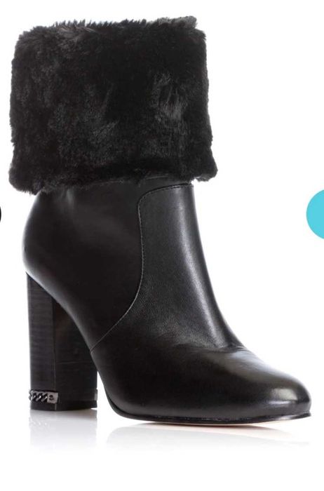 Ghete cu toc piele Michael Kors