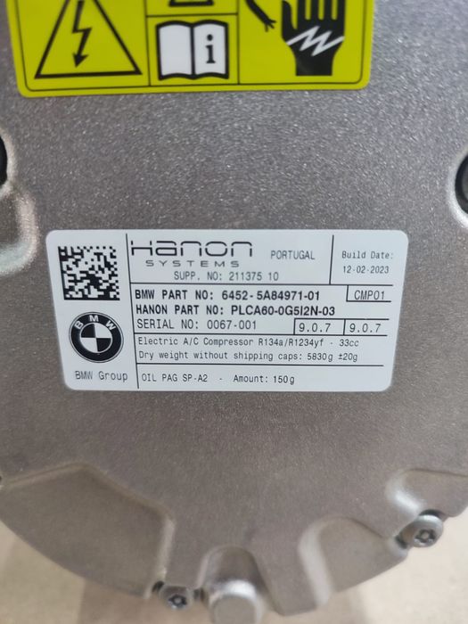 Compresor AC Bmw seria 5 G60 7 G70 U11 U10 U06 PHEV