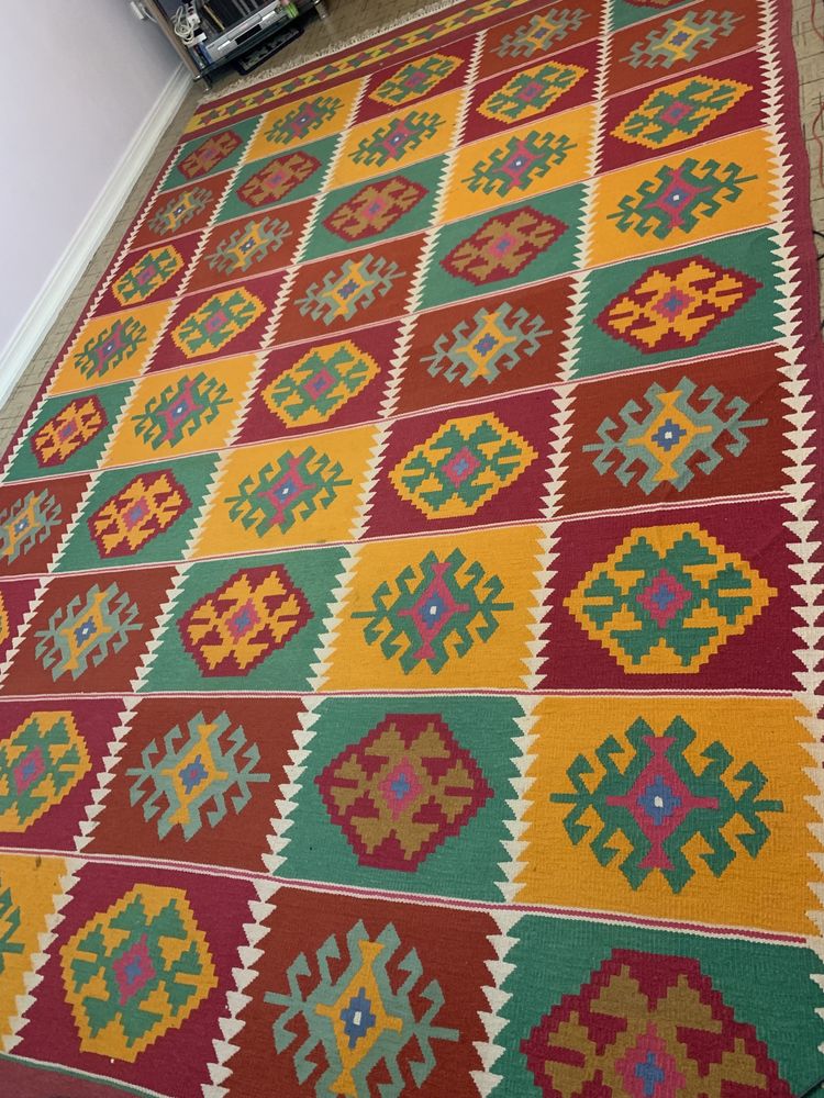 Vintage carpet Ковёр плетённый ручной работы