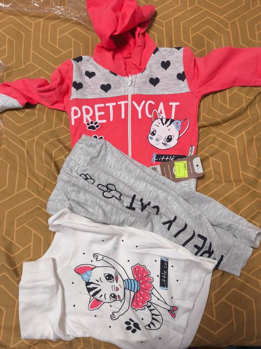 Trening fetițe 3 piese 12 luni -oferta